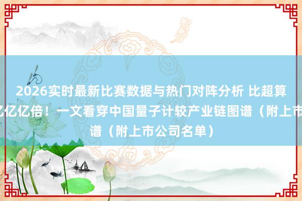 2026实时最新比赛数据与热门对阵分析 比超算快亿亿亿亿亿亿倍！一文看穿中国量子计较产业链图谱（附上市公司名单）